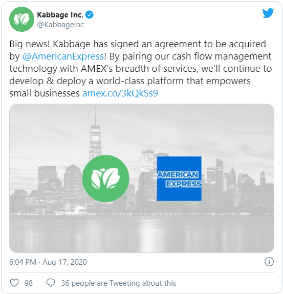 Kabbage overname american express